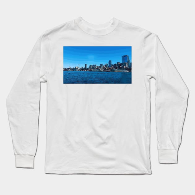 Seattle Long Sleeve T-Shirt by WelshDesigns